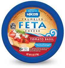 Nikos Feta Crumb Tomato And Basil Cheese