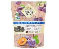 SUNNY FRUIT ORGANIC DRIED PLUMS