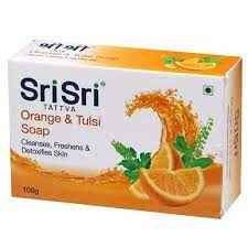ORANGE And TULASI SOAP SRISRI TATTVA