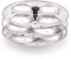 SUP S SS IDLI STAND 3 PLATES 12C