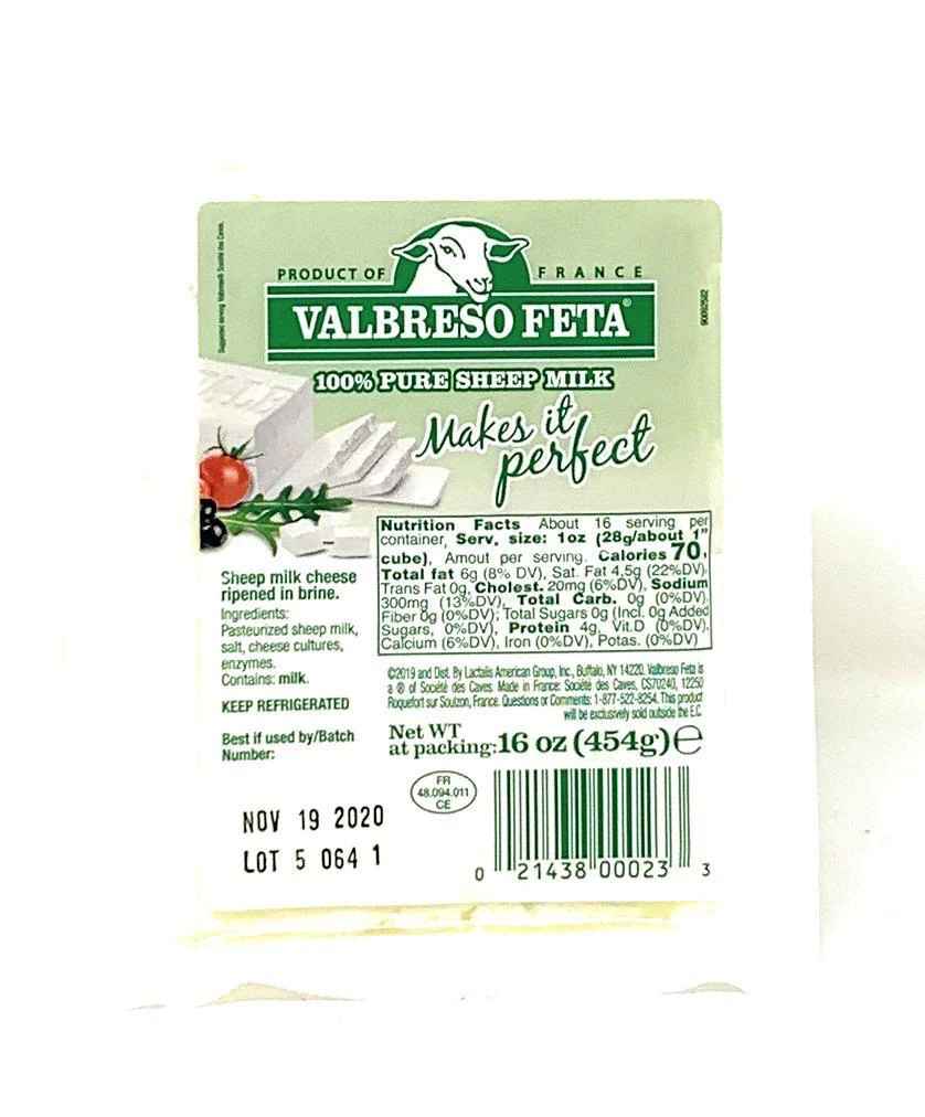 Valbreso Feta Cheese