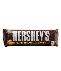 HERSHEYS MILK CHOC W ALMOND