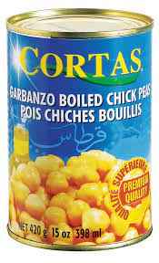 CHICK PEAS BOILED CORTAS