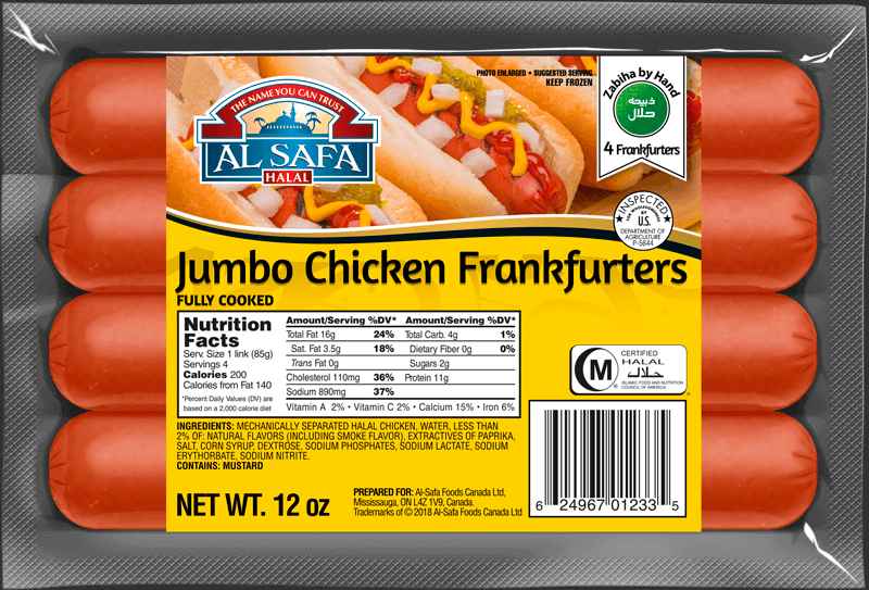 Alsafa Jumbo Chicken Franks
