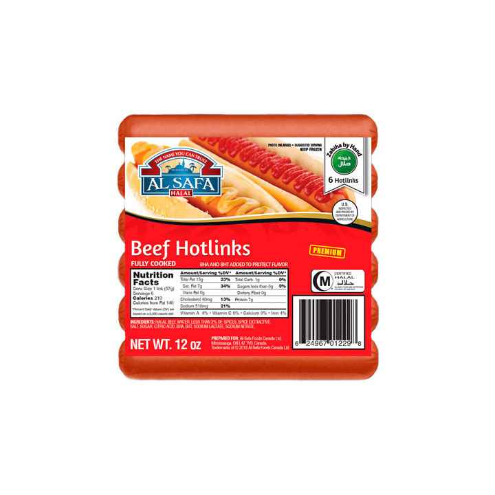 AL SAFA BEEF HOT LINK