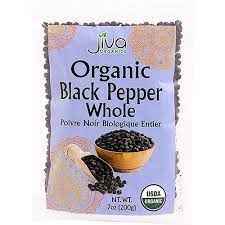 JIVA ORGANIC BLACK PEPPER WHOLE