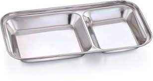 Vadapav Plate Stainless Steel Small
