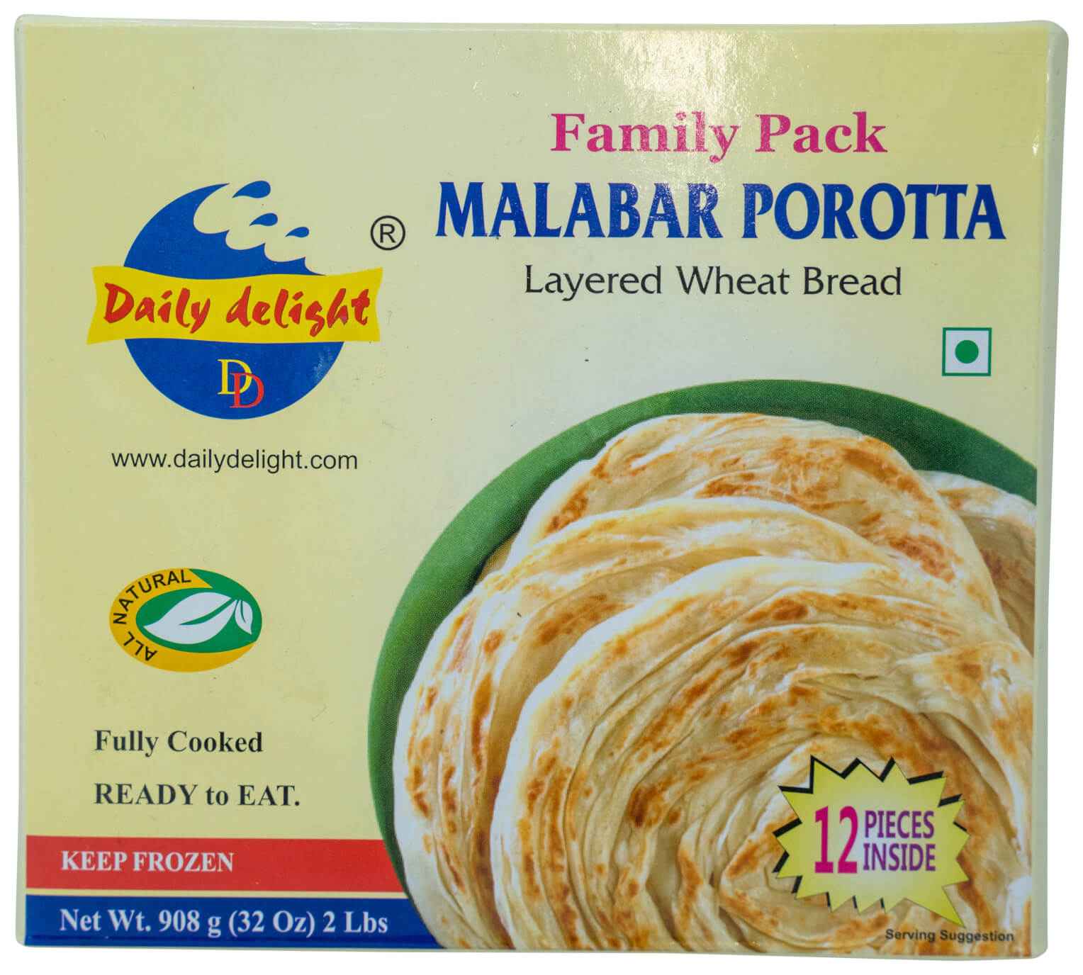 Daily Delight Frozen Malabar Porotta