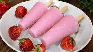 Karunas Strawberry Kulfi