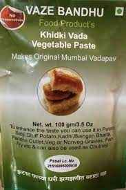 VAZE B. PASTE KHIDKI VADA