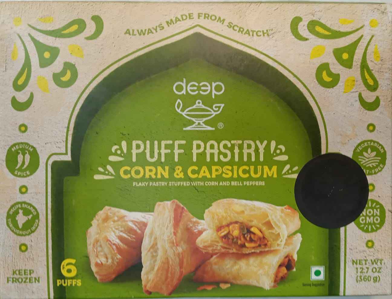 DEEP PUFF CORN AND CAP PAST
