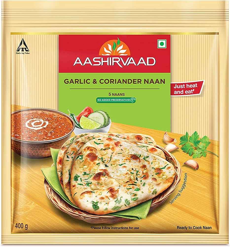 AASHRIVAAD Garlic And Coriander NAAN