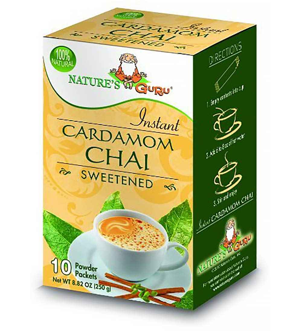 Natures Guru Cardamom Chai Sweetened