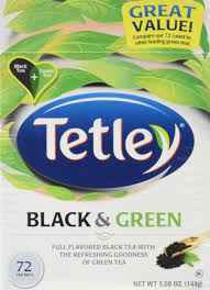 TEA TETLEY BLACK And GREEN