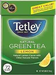 TETLEY GREEN TEA WITH LEMON