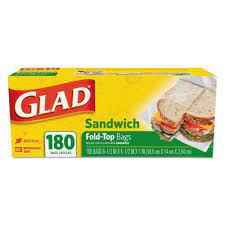 GLAD SANDWICH BAG FOLD TOP