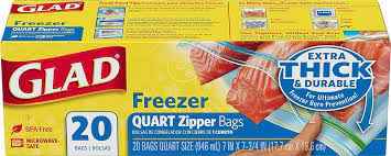 GLAD ZIP STORAGE FREEZER QT