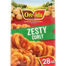 ORE IDA ZESTY CURLY FRENCH FRIED POTATOES