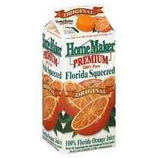 Homemaker Orange Juice 100% Florida Original