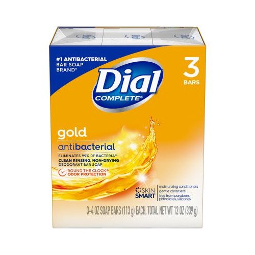 DIAL GOLD BATH BAR SOAP 3 Pk 12 OZ