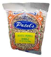 PATEL'S WHOLE WHITE PEPPER