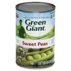 GREEN GIANT SWEET PEAS