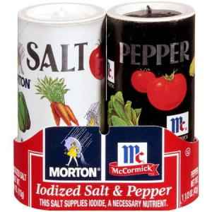 MORTON SALT And PEPPER SHAKERS