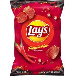 LAYS FLAMIN HOT POTATO CHIPS