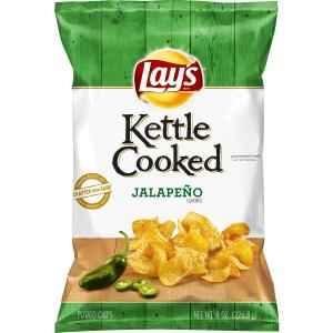 LAYS KETTLE COOKED JALAPENO FLAVOR CHIPS