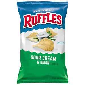 RUFFLES SOUR CREAM And ONION CHIPS