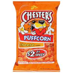 CHESTERS PUFFCORN CHEESE FLAVORED