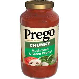 PREGO CHUNKY MUSHROOM And GREEN PEPPER SAUCE