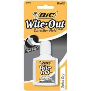 BIC WITE OUT QUICK DRY FLUID .