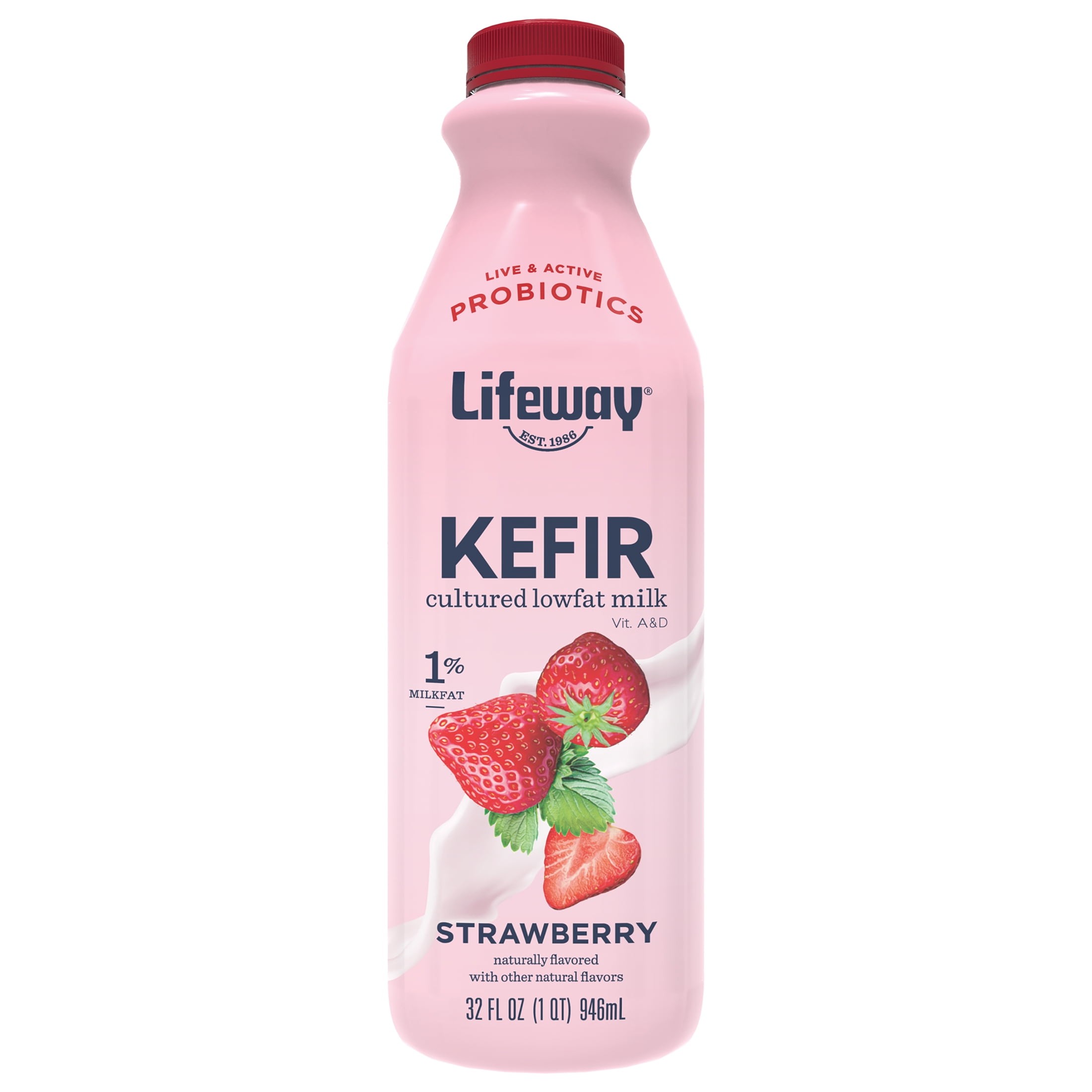 Lifeway Low Fat Strawberry Kefir 2 Lbs