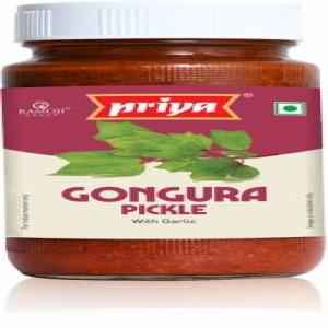PRIYA GONGURA ONION PICKEL WITH GARLIC