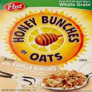 POST HONEY BUNCHES OF OATS CEREAL