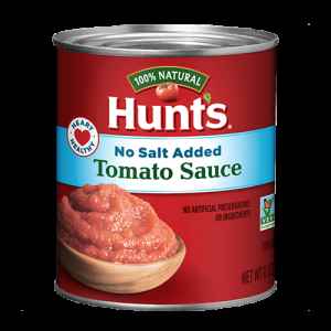 HUNT TOMATO SAUCE NO SALT ADDED 