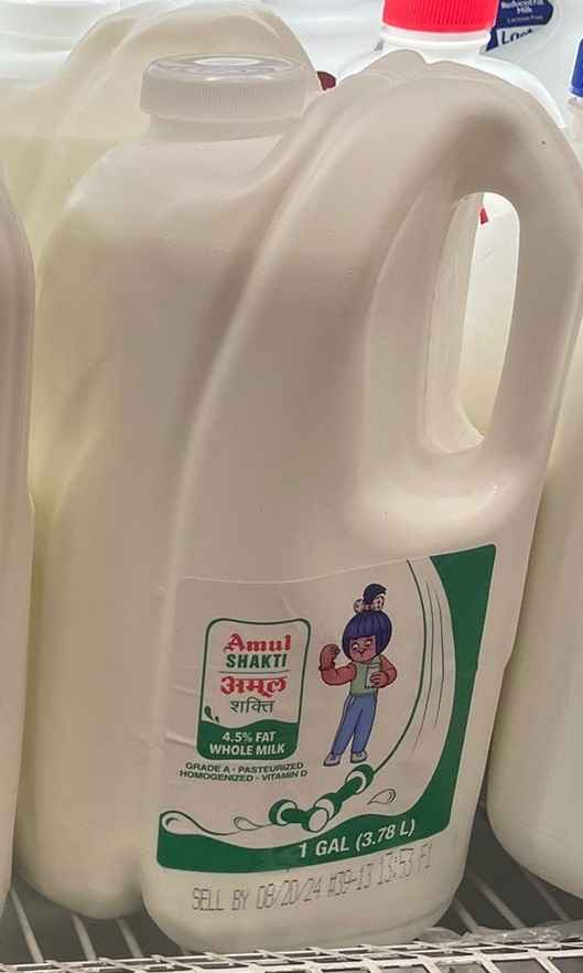 AMUL 4.5% FAT WHOLE MILK