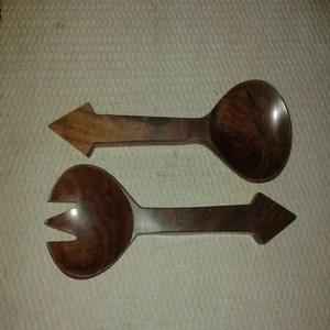 WOODEN SPOON 2P 23CM