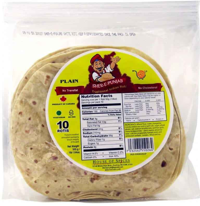 SHER E PUNJAB GUJRATI ROTI PLAIN
