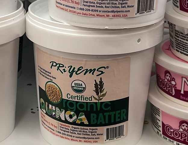 PRIYEMS ORGANIC QUINOA BATTER