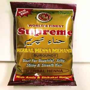 Supreme Burgundy Mehendi