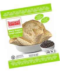 BLACK PEPPER LENTIL CRACKERS SHALINI