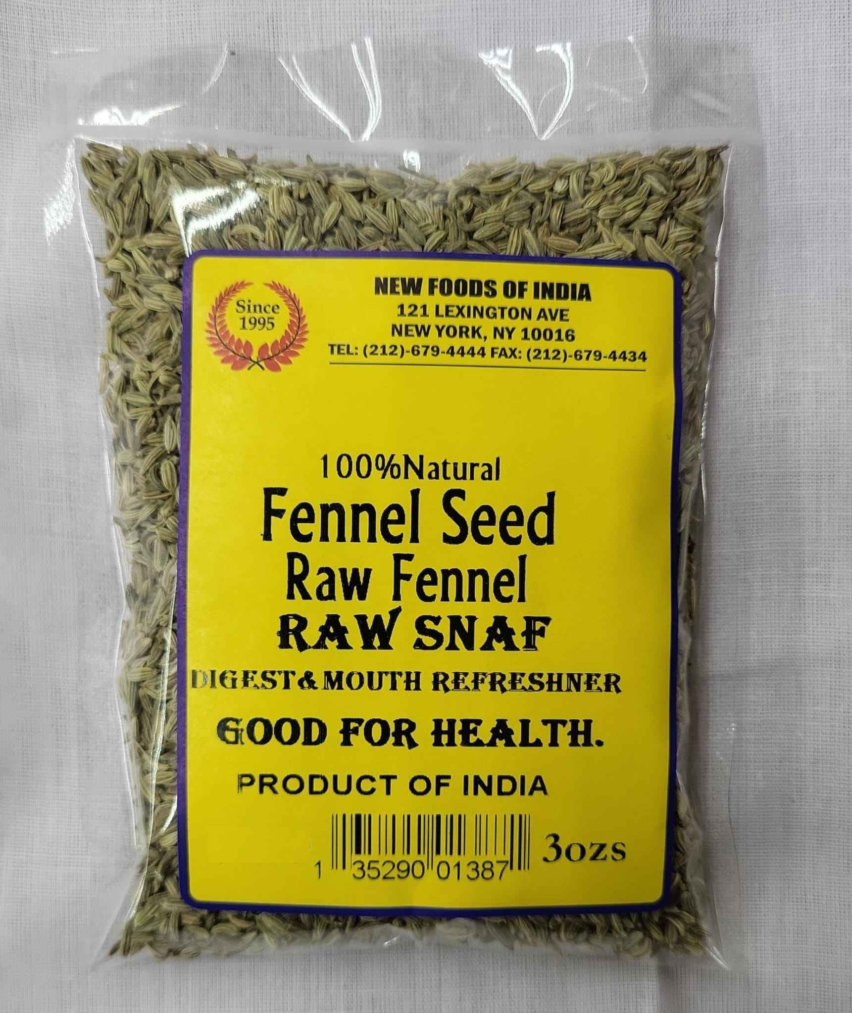 Natural Fennel Seed Raw Fennel