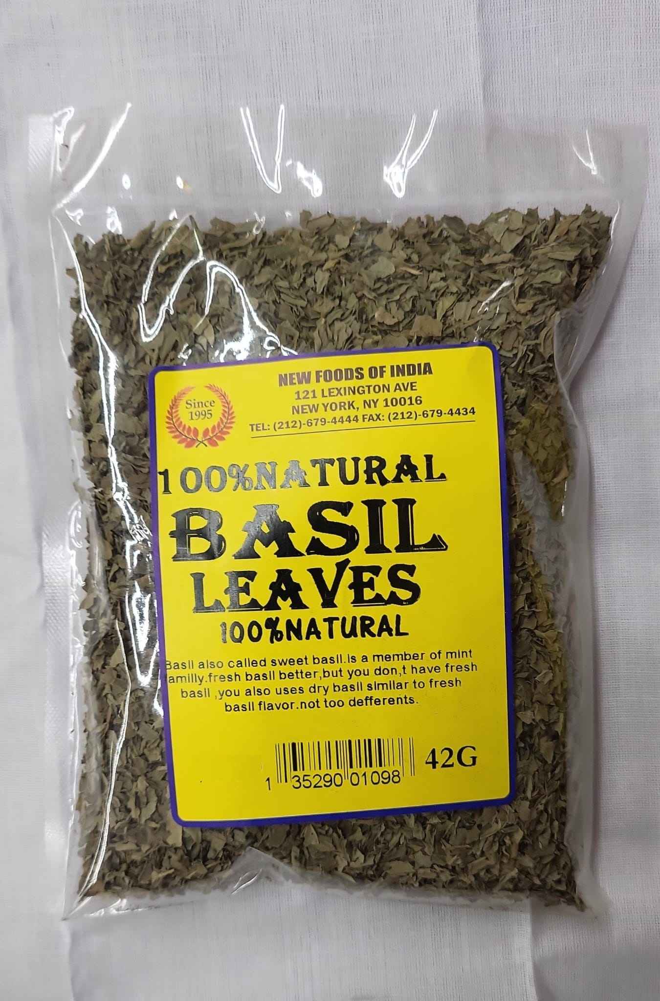 Natural Basil Leaves