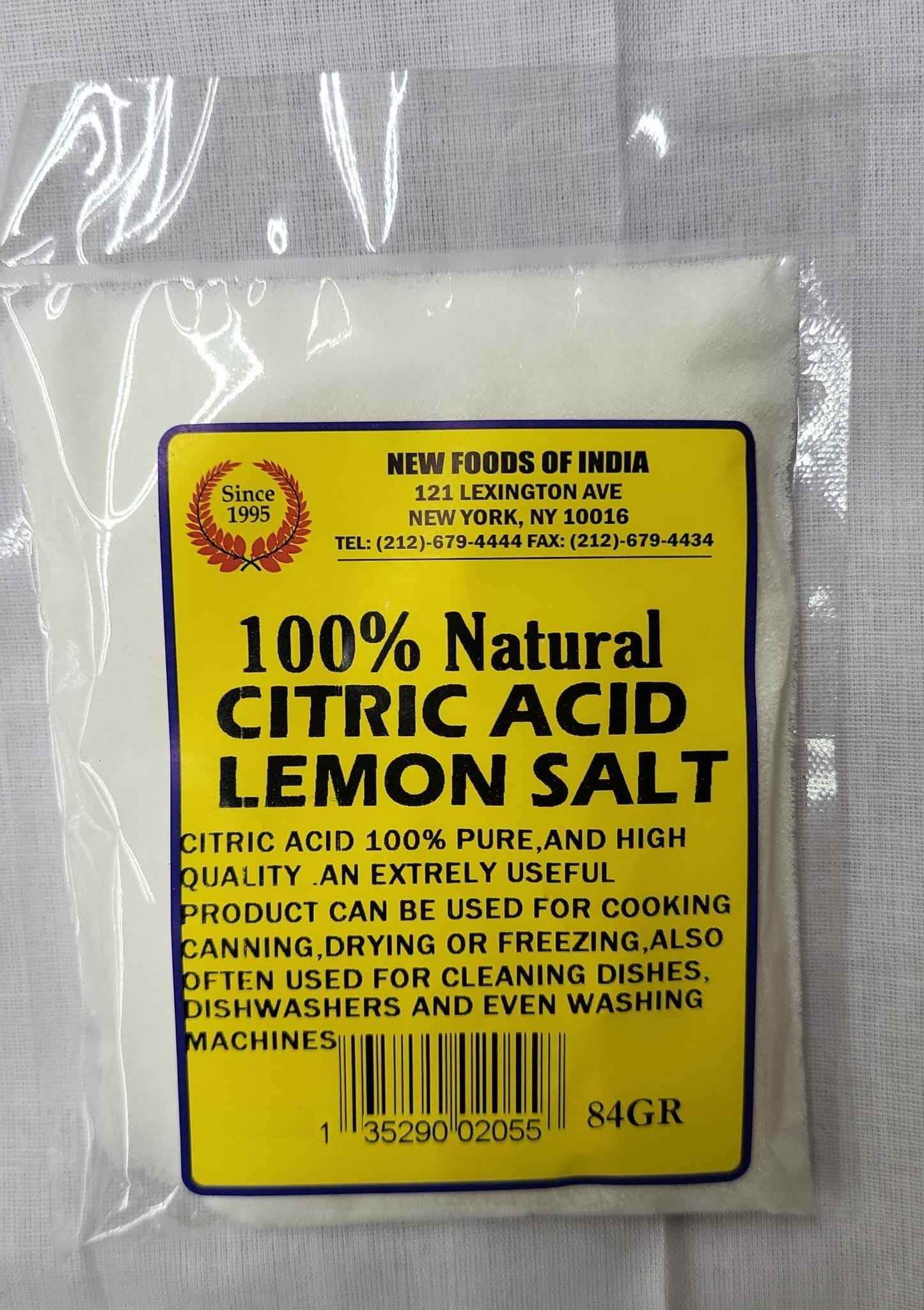 Natural Citric Acid Lemon Salt