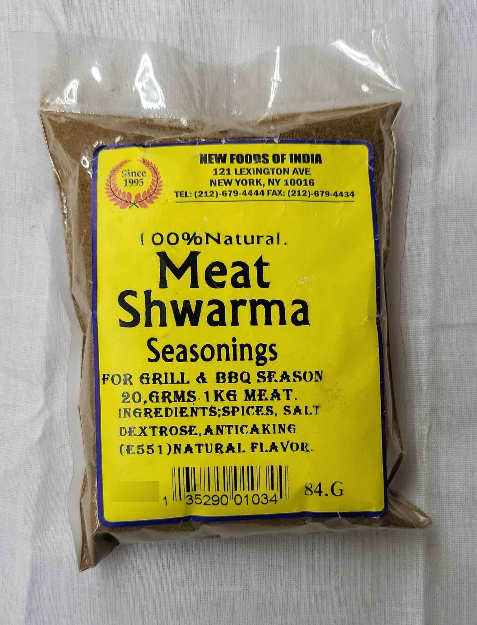 Natural Meat Shwarma Seasonings