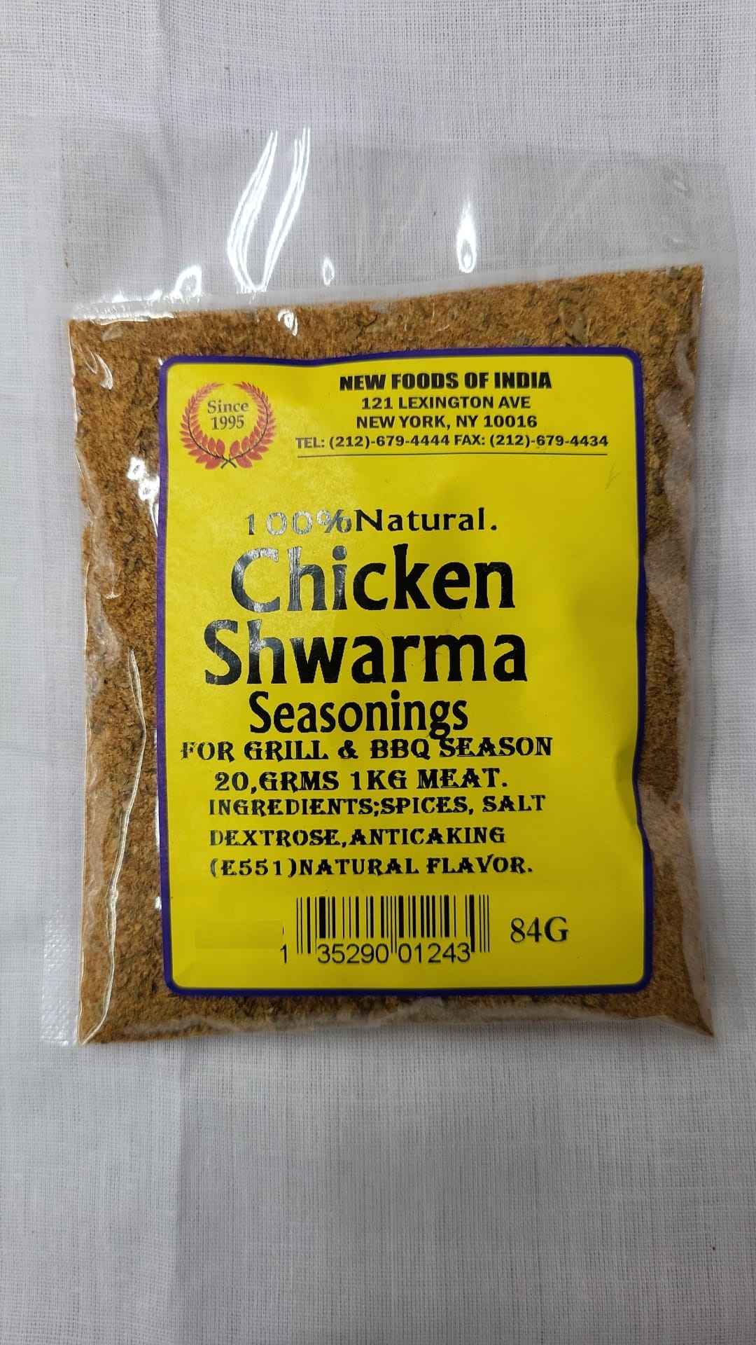 Natural Chicken Shwarma Seasonings