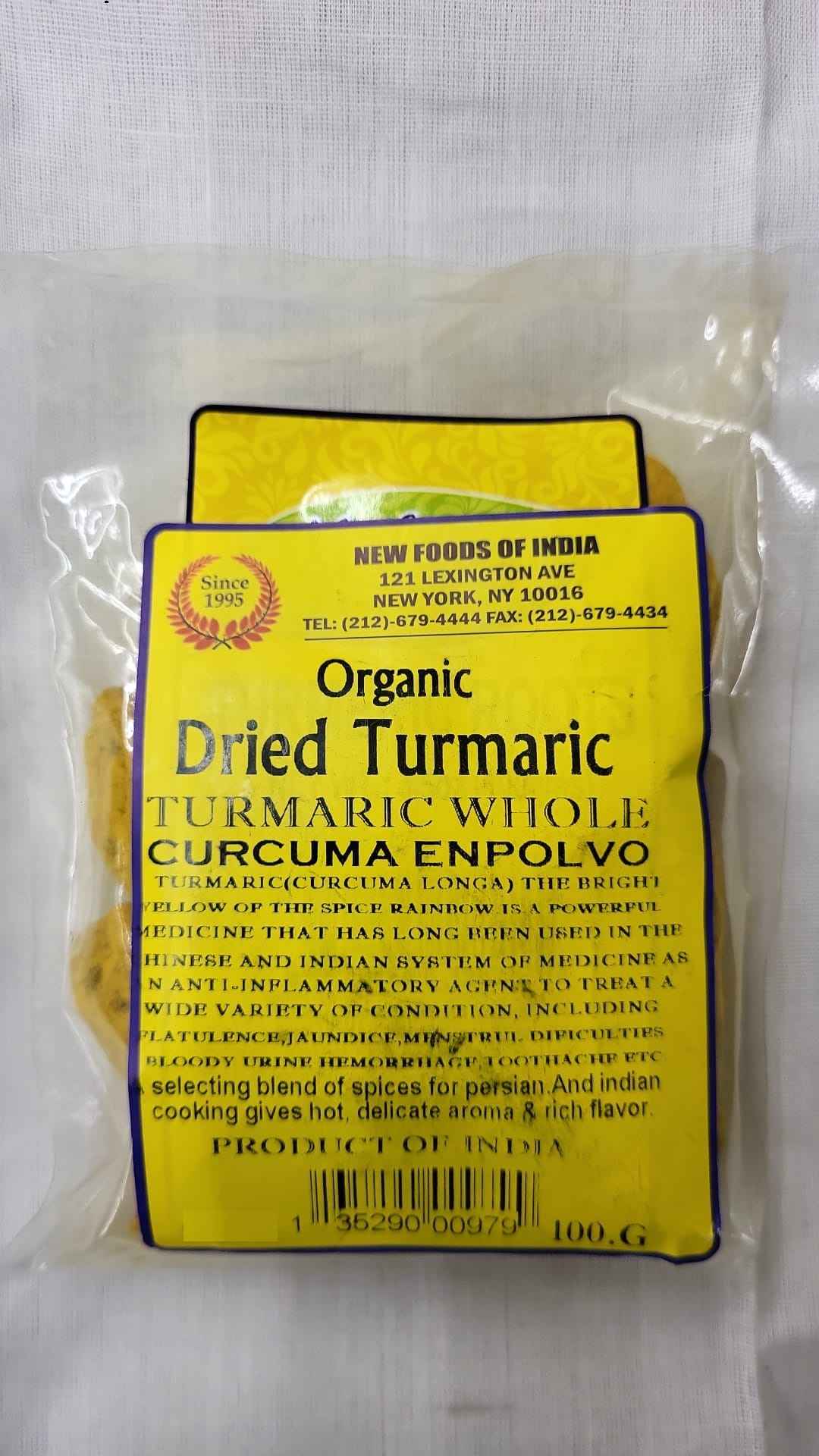 Organic Dried Turmaric