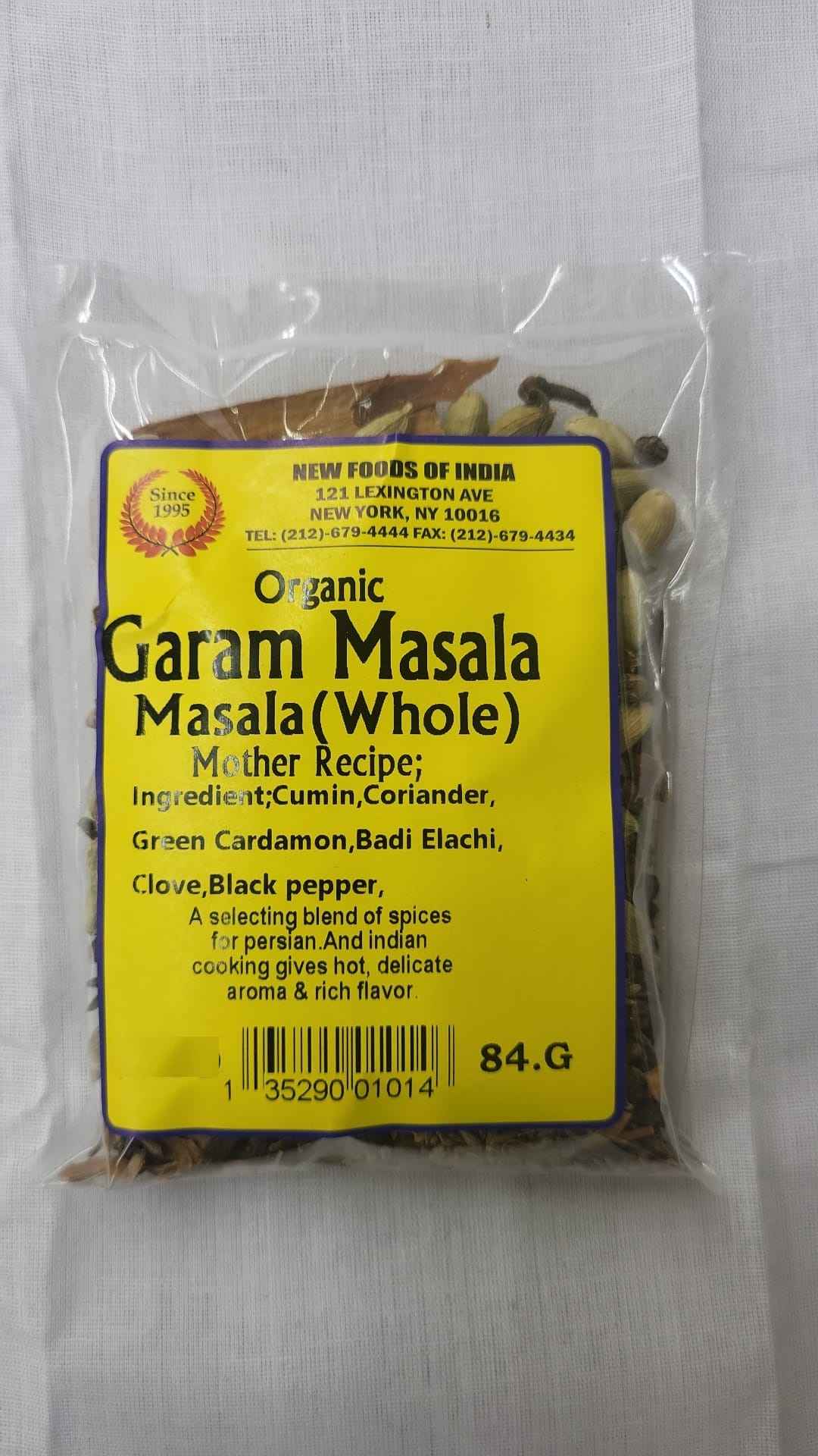 Organic Garam Masala Whole